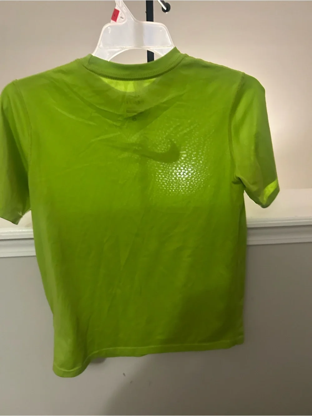 Nike  Boys Dri-FIT Lime Green Short Sleeve Tee